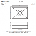 Kohler Prolific 下嵌式不銹鋼單槽 584x450mm K-23650T-C-NA